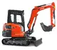 HUTTER Kubota KX037, Raupenbagger mittlere Gewichtsklasse, mit Löffel, 3.5 Tonnen Gewicht, Motorleistung 24.2 PS, Grabtiefe 3.41 m