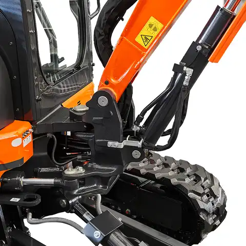 HUTTER Kubota KX037, Raupenbagger mittlere Gewichtsklasse, mit Löffel, 3.5 Tonnen Gewicht, Motorleistung 24.2 PS, Detailfoto