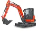 HUTTER Kubota KX042, Raupenbagger mittlere Gewichtsklasse, mit Löffel, 4.2 Tonnen Gewicht, Motorleistung 40.4 PS, Kompaktbagger, Trackingsystem