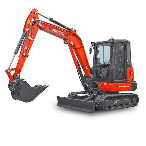 HUTTER Kubota KX042, Raupenbagger mittlere Gewichtsklasse, mit Löffel, 4.2 Tonnen Gewicht, Motorleistung 40.4 PS, Kompaktbagger, Trackingsystem