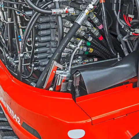 HUTTER Kubota KX042, Raupenbagger mittlere Gewichtsklasse, mit Löffel, 4.2 Tonnen Gewicht, Motorleistung 40.4 PS, Kompaktbagger, Trackingsystem, Planierschild Schwimmstellung, sehr servicefreundlich