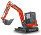 HUTTER Kubota KX042, Raupenbagger mittlere Gewichtsklasse, mit Löffel, 4.2 Tonnen Gewicht, Motorleistung 40.4 PS, Kompaktbagger, Trackingsystem, Planierschild Schwimmstellung