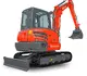 HUTTER Kubota KX042, Raupenbagger mittlere Gewichtsklasse, mit Löffel, 4.2 Tonnen Gewicht, Motorleistung 40.4 PS, Kompaktbagger, Trackingsystem, von hinten