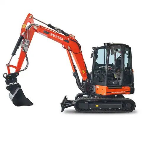 HUTTER Kubota KX042, Raupenbagger mittlere Gewichtsklasse, mit Löffel, 4.2 Tonnen Gewicht, Motorleistung 40.4 PS, Kompaktbagger, Trackingsystem
