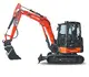 Mini pelle HUTTEr Kubota KX042, poids 4200 kg