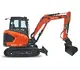 HUTTER Kubota KX042, Raupenbagger mittlere Gewichtsklasse, mit Löffel, 4.2 Tonnen Gewicht, Motorleistung 40.4 PS, Kompaktbagger, Trackingsystem, seitlich