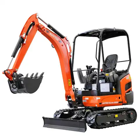 Kleinbagger HUTTER Kubota KX019, Raupenbagger, Gewicht 1.8 Tonnen, Kompaktbagger, verstellbares Fahrwerk,16 PS Motorleistung