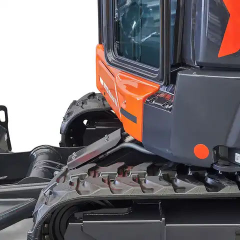 HUTTER Kubota U56, Raupenbagger mittlere Gewichtsklasse, mit Löffel, 5.5 Tonnen Gewicht, Motorleistung 47.6 PS, Kurzheck, geringe Geräuschemission, mit Trackingsystem, LED-Beleuchtung, grosse Glasflächen, Rückfahrkamera, beide Joysticks mit Proportionalsteuerung