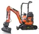 pelle électro HUTTER Kubota U10E, poids 1120 kg, Moteur électrique 9 kW