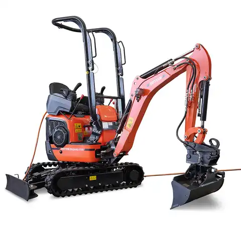 pelle électro HUTTER Kubota U10E, poids 1120 kg, Moteur électrique 9 kW, Train de chenilles pouvant s’élargir