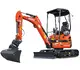pelle électro HUTTER Kubota U17E, poids 1650 kg, Moteur électrique 11 kW