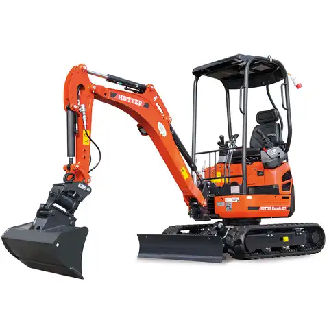 pelle électro HUTTER Kubota U17E, poids 1650 kg, Moteur électrique 11 kW