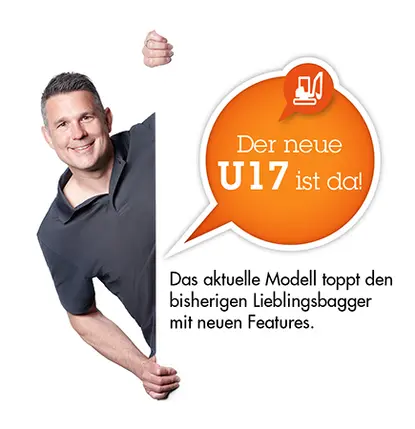 Der neue HUTTER Kubota U17 ist da! 
